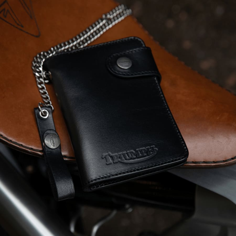 Triumph leather clearance wallet